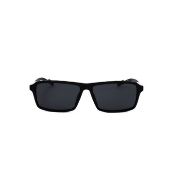Men's Black Rectangular Sunglasses SP0049-02S-1