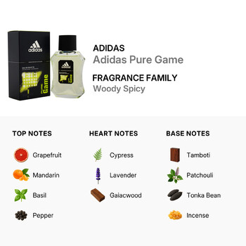 Pure Game by Adidas for Men - 1.7 oz EDT Spray