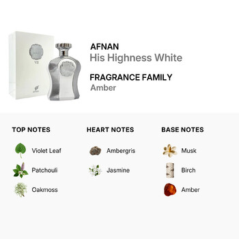 Men's His Highness White EDP Spray 3.4 oz Fragrances 6290171002222