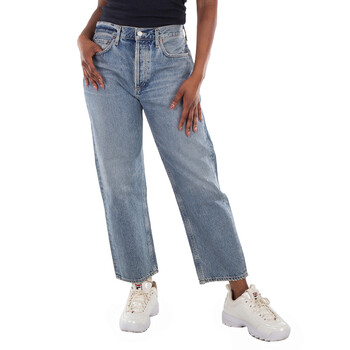 Ladies Blue Parker Low Slung Vintage Straight Jeans