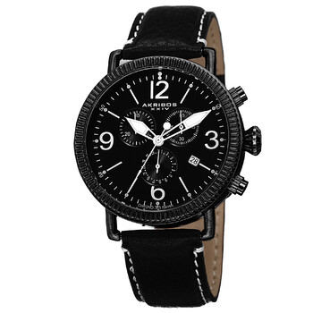 Black Dial Black Ion-plated Men's Watch AK753BK