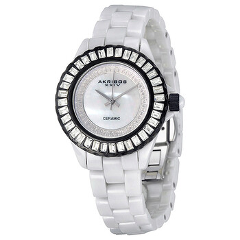 Ceramic White Mother of Pearl Dial Ladies Watch AK518BKW