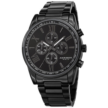 【中古】 At Your Own Risk グロウ Akribos Xxiv Enterprise Quartz Grey Dial Men's Watch P50162