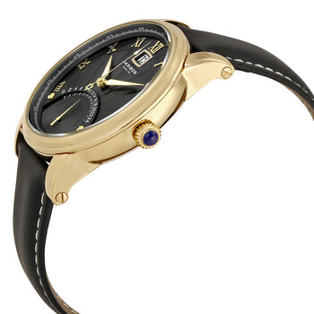 Essential Black Dial Men's Leather Watch AK913YG