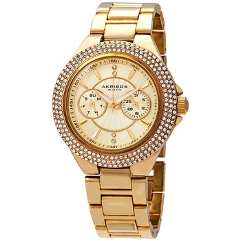 Gold Tone Dial Multi-function Ladies Watch AK789YG