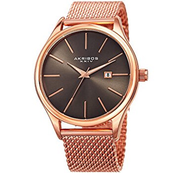 Gunmetal Dial Rose Gold-tone Men's Watch AK959RGGN