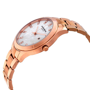 Mother of Pearl Dial Rose Gold-Tone Ladies Watch AK954RG