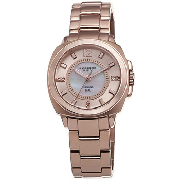 Mother of Pearl Rose Gold-tone Ladies Watch AK668RG