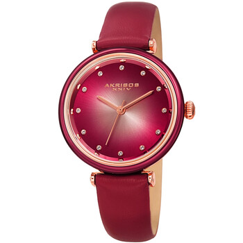 Quartz Red Dial Ladies Watch AK1035PK