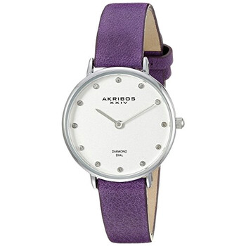 Quartz Diamond Silver Dial Ladies Watch AK882PU