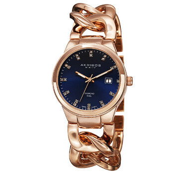 Rose Gold-tone Base metal Ladies Watch AK759RGBU