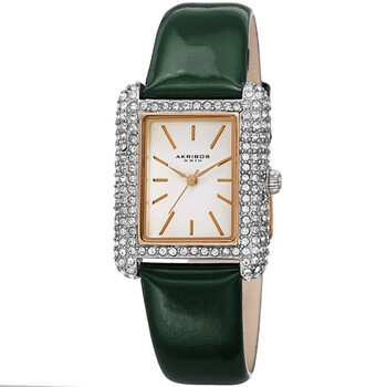 Quartz Crystal White Dial Ladies Watch AK1068GN