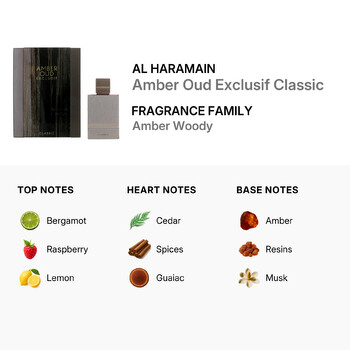 Unisex Extrait de Parfum Amber Oud Exclusif Classic EDP 2.0 oz Fragrances 3760327810009