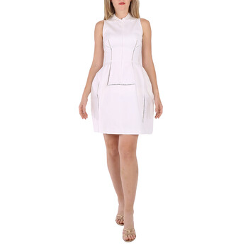 old money white dress Old Money Dress Long Sleeve, White / M