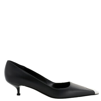 Alexander Mcqueen Punk Buckle Leather Mules, Brand Size 36