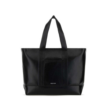 Black Leather Shopping Bag 8458991AAVL 1000