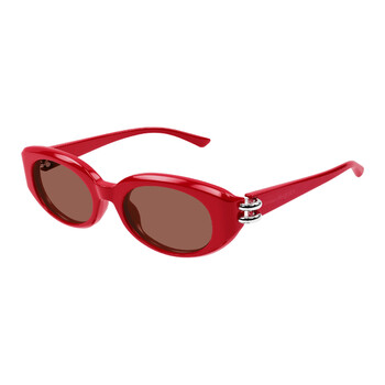 Burgundy Oval Ladies Sunglasses AM0469S 003 50