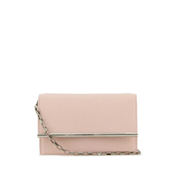 Pink Leather Mini Cross-Bar Clutch 8133291VDBS 9813