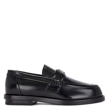 Alexander Mcqueen Seal Logo Leather Loafers, Brand Size 40 US