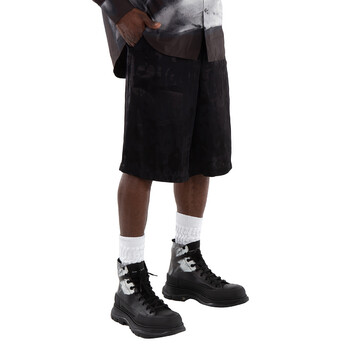 Viscose Logo-Jacquard Shorts