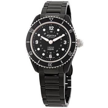 Alpina Black Dial Ladies Stainless Steel Horological Smart  display picture 1