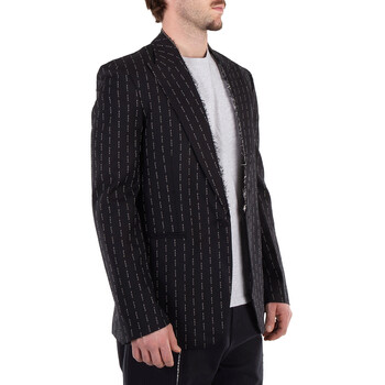 Men's Pinstrip Embroidered Blazer