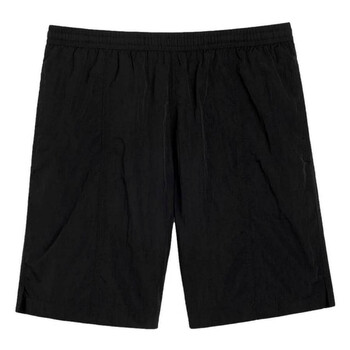 ショートパンツ AMI Men Swim Pants HBW005PA0021001 Black Ami Paris Nylon Canvas Swim Shorts, Size Large HBW005.PA0021