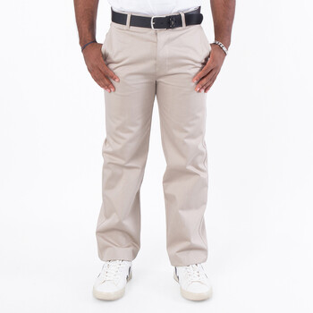 Men's Beige Ami Paris Straight Chino Trousers