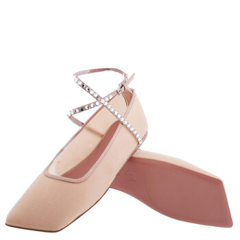 Ane Crystal Mesh Flats, Brand Size 38 ( US Size 8 )