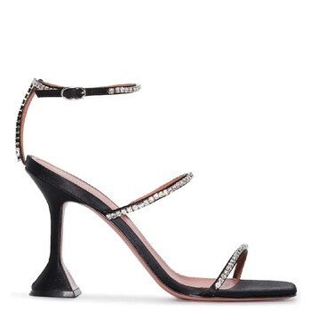 Glida Rhinestone Embellished Sandals GILDA SANDAL-NAPPA BLACK + WHITE CR