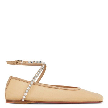 Crystals Ane Mesh Ballet Flats