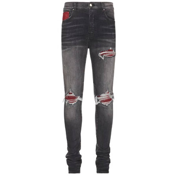 AMIRI MX1 Signature Distressed Skinny Jeans, Waist Size 30