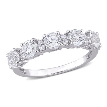Amour 2 3/4 CT TGW Baguette-cut Created White Sapphire Semi