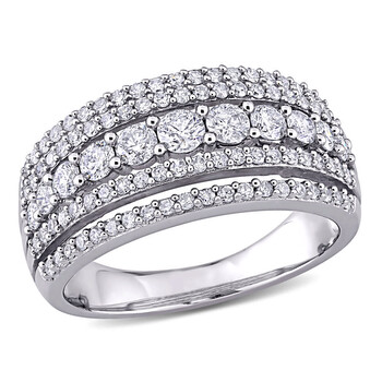 10k White Gold 1 CT TDW Diamond Ring JMS007493