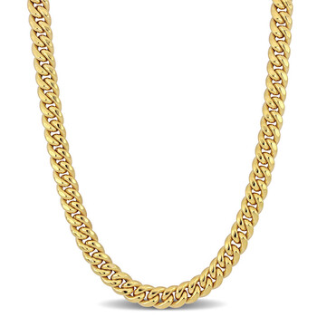 8.8mm Curb Link Chain Necklace In 10K Yellow Gold, 24 In JMS009182 8.8mm Curb Link Chain Necklace In 10K Yellow Gold, 24 In JMS009182
