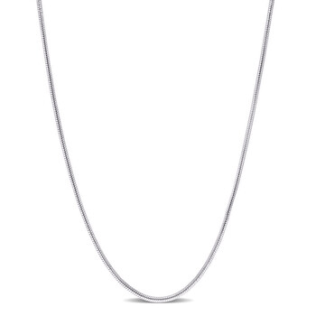 1.2mm Snake Chain Necklace In Sterling Silver, 18 In JMS008763