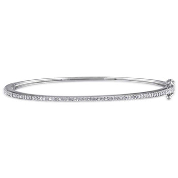 1/4 CT TW Diamond Bangle In Sterling Silver JMS003008