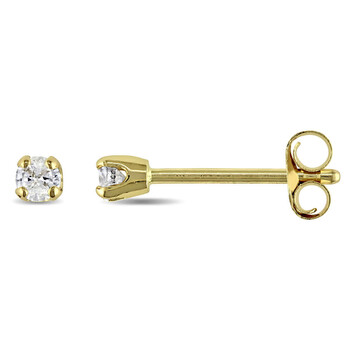 1/10 CT TW Diamond Stud Earrings In 14K Yellow Gold JMS006016