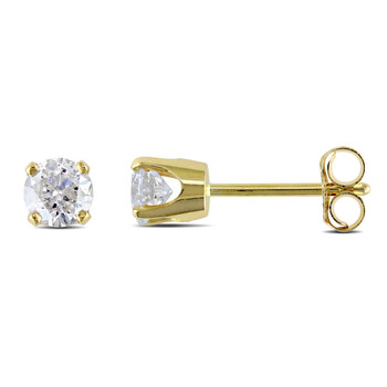 1/2 CT TW Diamond Stud Earrings in 14K Yellow Gold JMS006017