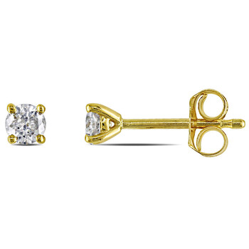 1/4 CT TW Diamond Stud Earrings In 14K Yellow Gold JMS006034