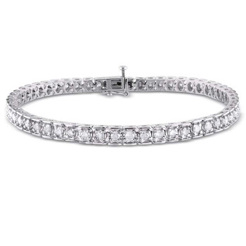 3 CT TW Diamond Tennis Bracelet In Sterling Silver JMS005213 3 CT TW Diamond Tennis Bracelet In Sterling Silver JMS005213