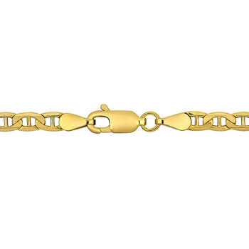 3.3mm Marine Link Bracelet in 10k Yellow Gold -10 in 3.3mm Marine Link Bracelet in 10k Yellow Gold -10 in
