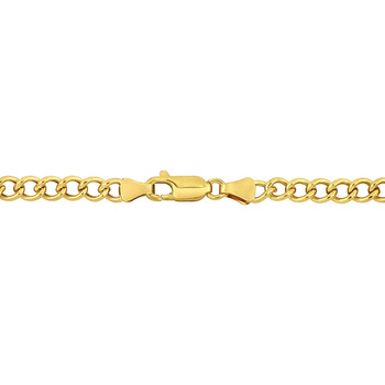 4.1mm Curb Chain Bracelet In 14K Yellow Gold, 7.5 In