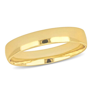 4mm Polished Finish Wedding Band in 14k Yellow Gold 4mm Polished Finish Wedding Band in 14k Yellow Gold