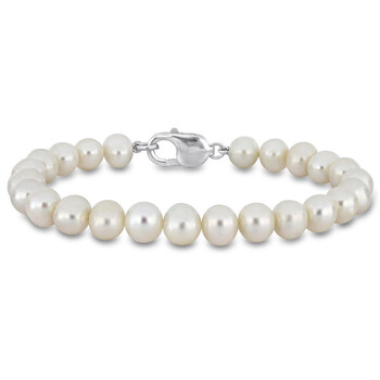 9-9.5mm Freshwater Cultured Pearl Bracelet in Sterling Silver - 9 In. JMS010828