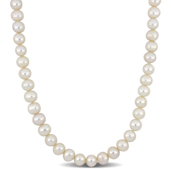 【HYERES LOR】24FW★ H edition SL WH Pearl Bead Necklace 4mm Designer fashion, Seoul-fully created | W Concept