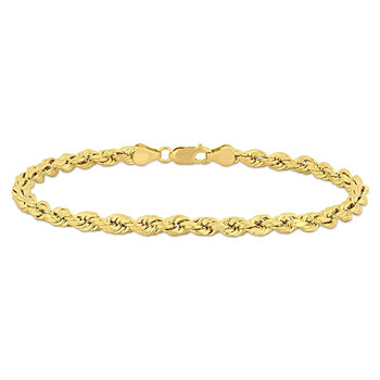 Kylie Harper Men's Italian 14k Yellow Gold Over Silver 8.5