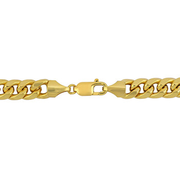 Men's 9.25mm Miami Cuban Link Chain Necklace in 10k Yellow Gold- 22 in
