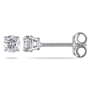 1/3 CT TDW Diamond Stud Earrings In Sterling Silver JMS005135