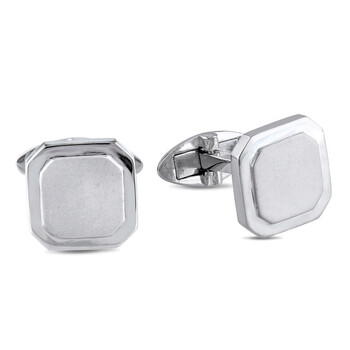 Square Cufflinks In Sterling Silver JMS006942